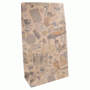 Sac kraft SOS Vintage 20+9x34,5cm - par 500