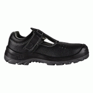 Safety Jogger - Sandales de sécurité en cuir respirantes avec fermeture velcro BESTSUN noir S1P SR FO http://carbonn.Fr/img/co/1276.Jpg Taille 42 -