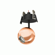 Spot encastrable LED Bora 8,5 W 36° 2700 K Or rose - Spot sphérique orientable haute efficacité - Beneito & Faure - 8436590200308
