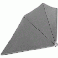 VidaXL Auvent latéral pliable de balcon Gris 160 x 240 cm  Modèle Jardin Gamma Prime - gris 41574
