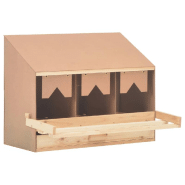 Vidaxl pondoir 3 compartiments 72x33x54 cm bois de pin massif 170653