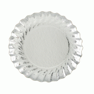 50 assiettes en carton argent - 3000000216705