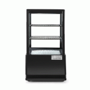 Arktic HENDI - Vitrine de table, 58 litres - 397x444xH795 mm - Ref 233627 - noir inox 233627
