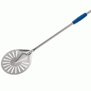 Diamond - Petite pelle ronde en inox Ø 200 mm perforée professionnel – I-20F - gris inox AKS-I-20F