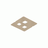 Gea Luce Plafonnier Giselle P/P 3Xgx53 Max 3X8W En Aluminium Taupe, Design Moderne Double Émission 120° Pour Intérieur - Gealuce - marron GISELLE P