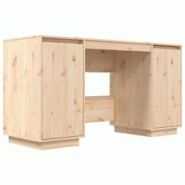 Helloshop26 - Bureau table poste de travail meuble d'ordinateur informatique étude 140 x 50 x 75 cm bois massif de pin brun 02_0023378 - 3000214289915 Helloshop26 - Bureau table poste de travail meuble d'ordinateur informatique étude 140 x 50 x 75 cm bois massif de pin brun 02_0023378 - 3000214289915