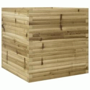 Helloshop26 - Jardinière bac lit surélevé plantes fleurs terrasse jardin 70 x 70 x 68,5 cm bois de pin imprégné marron 02_0037829 - 3000213973273 Helloshop26 - Jardinière bac lit surélevé plantes fleurs terrasse jardin 70 x 70 x 68,5 cm bois de pin imprégné marron 02_0037829 - 3000213973273