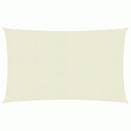 Helloshop26 - Voile d'ombrage 160 g/m² PEHD 3,5 x 4,5 m crème 02_0009076 - 3000485624637