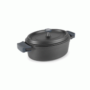 Lacor - 25933 - Casserole ovale en fonte d'aluminium 26x20 cm - Noir - aluminium 25933