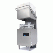Maxima Lave-vaisselle à capot - 50x50cm - avec pompes de vidange, de rinçage et de savon - 400V – 75 × 81.5 × 147 cm – 8700 W - AKS-09240080