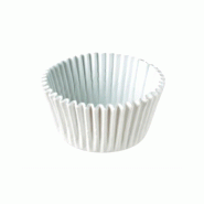 Moule alimentaire rond en papier 5cm blanc 50un - 6621385
