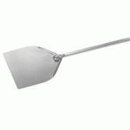Pelle à pizza pleine rectangulaire aluminium 32x30 - Manche 120 cm  | Gi.Metal - F-32R