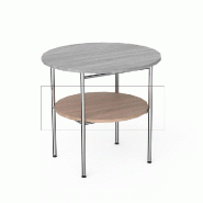 Plateau table Round -  rond en bois Dia.800mm Ep25mm- chêne