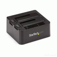 Station d'accueil USB 3.1 (10 Gb/s) pour 2 disques durs SATA de 2,5 / 3,5 pouces