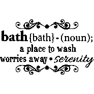 Sticker Bath , a place to wash