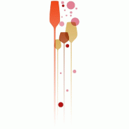 Sticker frise de verres 22.9 x 98 cm
