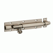 Targette, acier, pêne Ø 10mm, 32x101mm, nickel satin - THIRARD - gris 3150261041025
