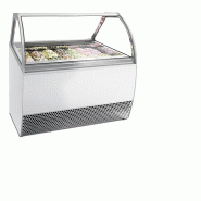 Vitrine ventilée pour glace en bac Blanc - 118 L | Tefcold - MILLENNIUMLX12