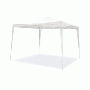 WASABI Tente Pliante 3x3 m Javea Blanche – Inclut Sardines et Câbles de Fixation – Toit Raphia 100 gr/m2 - blanc multi-matériau BCP330015