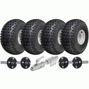 22x11.00-8 Knobby ATV Quad Trailer Kit Wheels ALKO Axles Swivel Hitch Load 620kg 22x11.00-8 Knobby ATV Quad Trailer Kit Wheels ALKO Axles Swivel Hitch Load 620kg