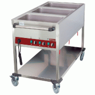 Diamond - Chariot thermique 3 GN 1/1 h 150 mm, 3 températures - réf. CT331/D-N - gris inox AKS-CT331/D-N