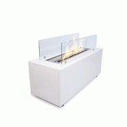 Divina Fire Cheminée au bioéthanol au sol pour intérieur et extérieur CARAVAGGIO Blanc L100xP40xH40 cm - blanc 8055829980202
