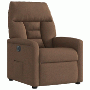 Fauteuil inclinable électrique Marron Tissu Modèle Nermelis - 8721102959981