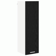 Helloshop26 - Armoire suspendue moderne rangement optimisé 30 x 31 x 100 cm en bois d'ingénierie chêne noir 02_0053370 - noir Bois massif 300023791
