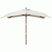 Helloshop26 - Parasol de jardin avec mât en bois 300 x 300 x 273 cm sable 02_0008355 - 3000446547760