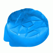Moule à entremets PVC "multifacette" Ø180 H40mm par 300 pièces JORIDEAL - bleu plastique 3519400913607 Moule à entremets PVC "multifacette" Ø180 H40mm par 300 pièces JORIDEAL - bleu plastique 3519400913607