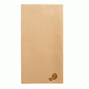 Serviette 1/8 airlaid 40x40cm naturel - par 750