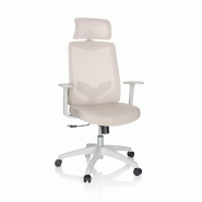 Siège de bureau / Siège pivotant MIKEO W Maille / Tissu beige hjh OFFICE - beige polyester 751011