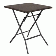 Table pliante carrée marron Bolero 620mm - GAGR773 Table pliante carrée marron Bolero 620mm - GAGR773