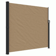 VidaXL Auvent latéral rétractable taupe 180x600 cm Modèle Helios Pure - 4004544