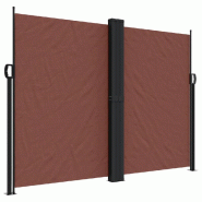 VidaXL Auvent latéral rétractable marron 180x1000 cm Modèle Zéphyr Marine - 4004749