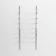 Élément de départ Global chrome 7 tablettes verre L90xH240cm