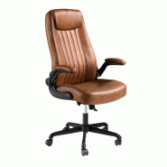 AC ANGEL CERDA Angel Cerdá Fauteuil de bureau pivotant en similicuir marron 4223C 69 x 73 x 115 - marron fourrure 8435631044390