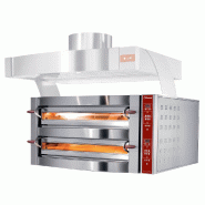 Four électrique 2 chambres 2 x 6 pizzas diametre350 mm électriques ... - PGDX12/35-LDP