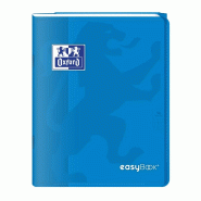 Oxford Lot de 10 Cahier EasyBook piqué 17x22, 96p./48 feuilles 90g/m², Séyès, coloris bleu - 3020120119274