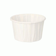 Papstar 2000 pots à sauce, papier "pure" 110 ml Ø 7 cm · 4,2 cm blanc - blanc papier 37078