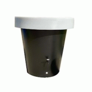 PLAST'UP ROTOMOULAGE Carré de plantation récupérateur d'eau de pluie lluvia  420l - NOIRBLANC - noir 0036336945760