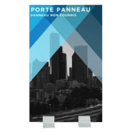 PORTE PANNEAU ALUMINIUM LARGE 40 CM  - RÉFÉRENCE: PORTE-PAN-ALU