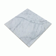 Stamp Reverdy Plateau Marbre véritable 60x60 blanc - 3661365004903