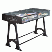 Table vitrine New York L143 x P70 x H90cm