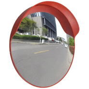 Vidaxl miroir de trafic convexe plastique orange 60 cm 141681