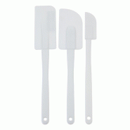 WellHome - Ensemble de 3 racloirs à pâtisserie multifonctions - blanc WH16294
