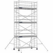 Échafaudage roulant aluminium DOCKER 150 version lisses - Hauteur de travail : 7,90 m - DUARIB - 7230060 Échafaudage roulant aluminium DOCKER 150 version lisses - Hauteur de travail : 7,90 m - DUARIB - 7230060