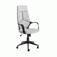 AC ANGEL CERDA Angel Cerdá Fauteuil de bureau pivotante en tissu gris clair et pvc noir 4076C 63 x 63 x 117 - gris multi-matériau 8435631001683 AC ANGEL CERDA Angel Cerdá Fauteuil de bureau pivotante en tissu gris clair et pvc noir 4076C 63 x 63 x 117 - gris multi-matériau 8435631001683