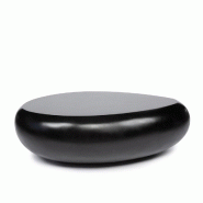 Bazar Bizar Table d’appoint en résine 110x80x35 cm noir - noir plastique BADE002B-110
