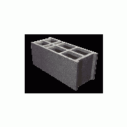 Bloc béton - bloc à feuillure